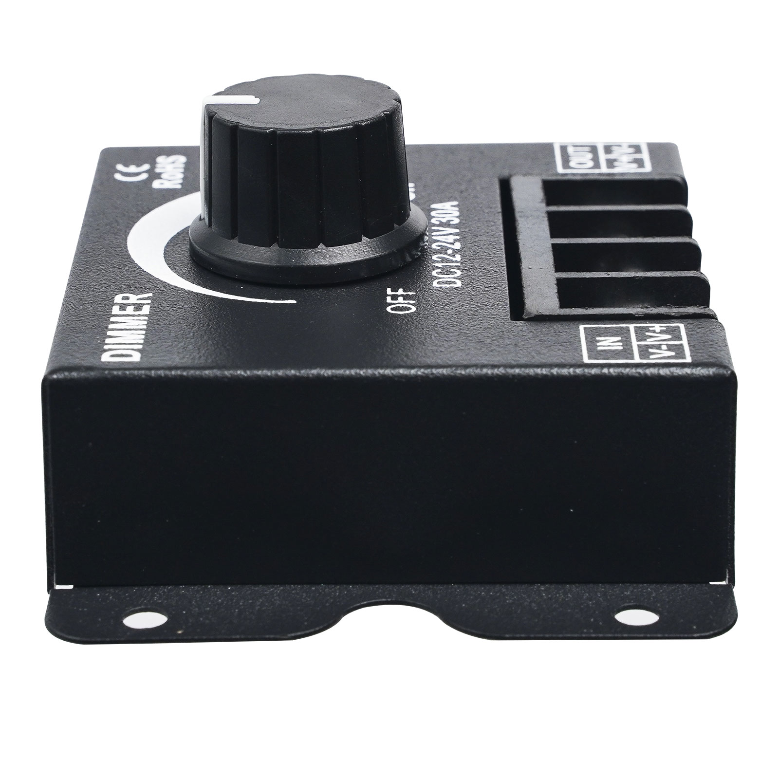 Picture of led soft and hard light bar iron shell dimmer monochrome light with controller manual knob switch 12V24V30A