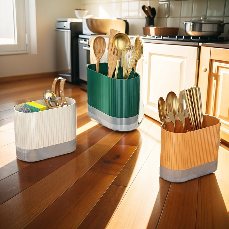 Picture of Douyin Hot Selling Cross-Border Chopstick Barrel Household Wall-Mounted Chopstick Box Tableware Storage Box Kitchen Storage Rack Chopstick Cage