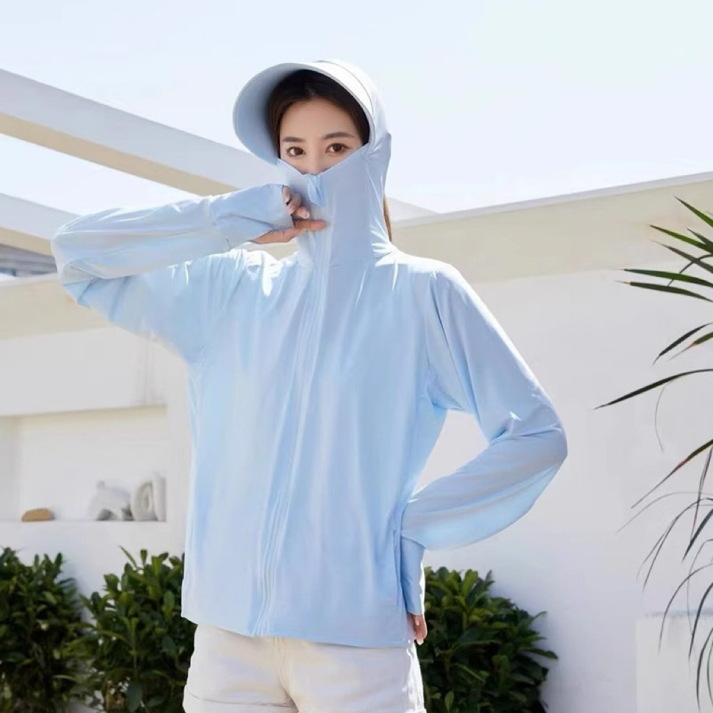 Picture of Women's Sunscreen Clothing 2025 New Summer Thin Anti-ultraviolet Breathable Ice Silk Sunscreen Clothing Blouse Short Jacket