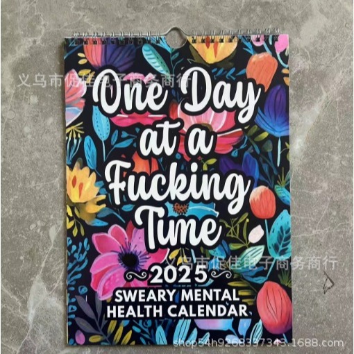 2025 Funny Mental Health Calendar Cross-Border Funny Mental Health 2025 Calendar