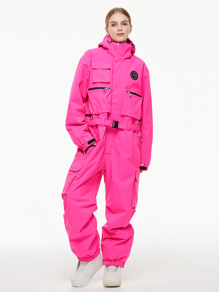 Picture of Men's and Women's Looser 24-25 Snow Season Waterproof Warm Snowboard American-style One-part Ski Suit