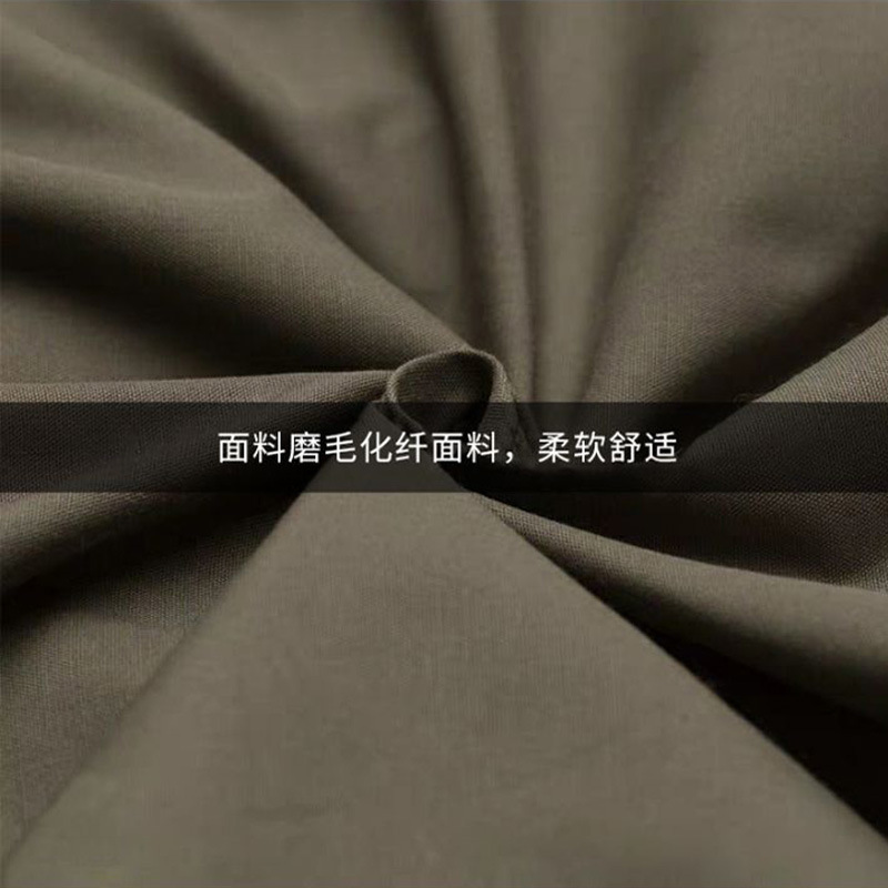 Picture of Military Green Hot Melt Quilt Construction Site Student Dormitory Military Training Labor Protection Single Bedding Winter Emergency Disaster Relief Hot Melt Quilt