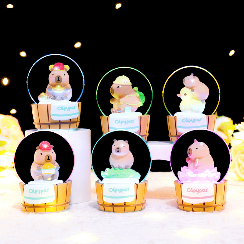 Picture of Cute little bean khaki balakatong doll trendy surprise blind box resin hand-made online hot selling gift