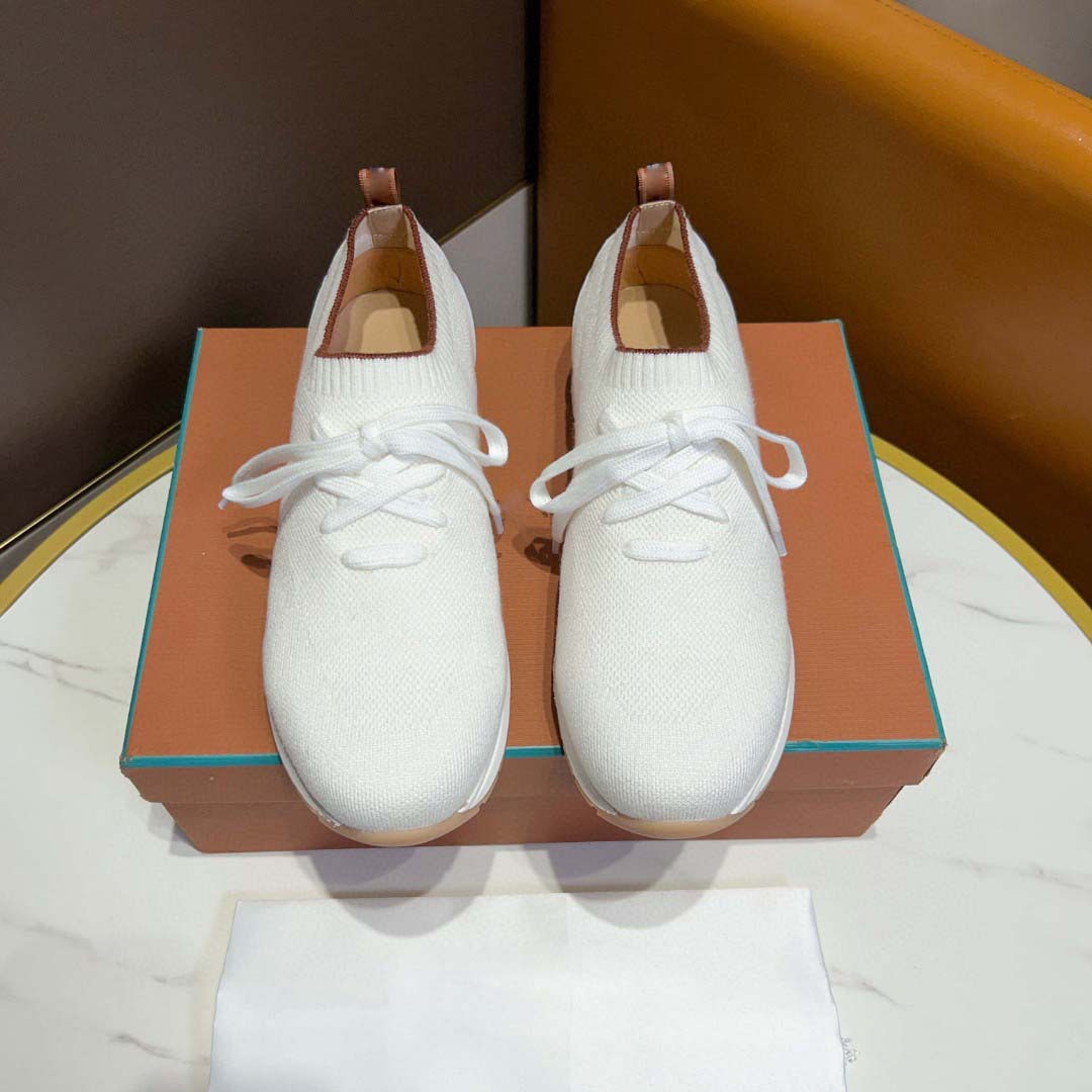 Fashion Casual Shoes 2025 New Thick-Soled Sock Shoes Breathable Knit Surface Sports Comfortable Versatile Men's Shoes Trendy Cross-Border
