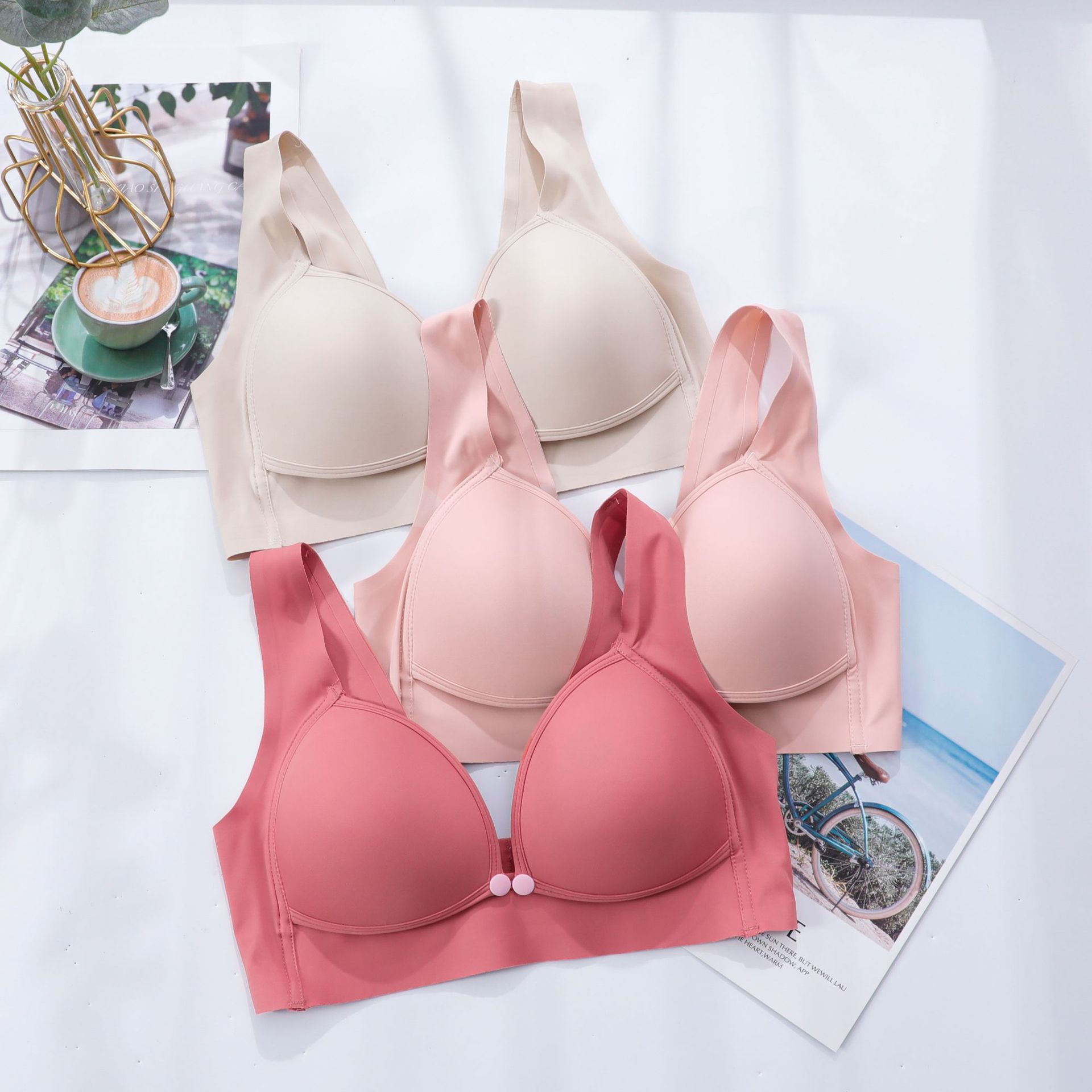 Picture of Breastfeeding Underwear Foreign Trade Special for Vietnam Southeast Asia Comfortable Gather Anti-sagging Pregnancy Bra Summer Thin Pregnancy
