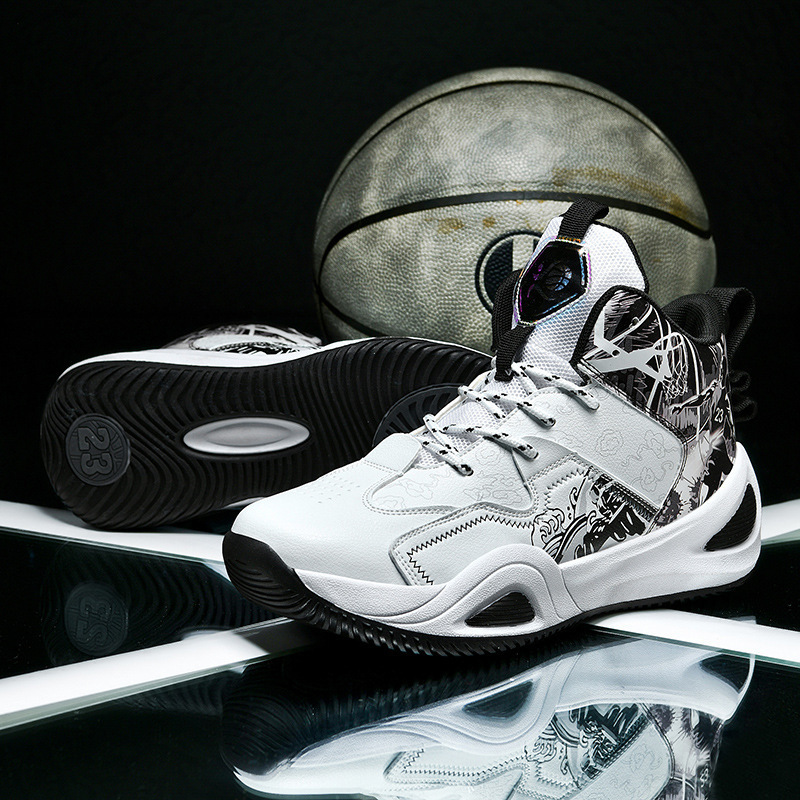 Cross-border 2024 New plus size Basketball Shoes Men's Mandarin Duck sneaker Youth Students Practical Training Competition Sneakers