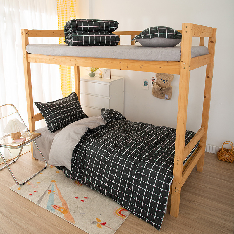 Picture of Bedding Set for Student Dormitory, Single-Person Quilt, Complete Six-Piece or Eight-Piece Set, Double-Person Warm Quilt Core, Full Mattress Set