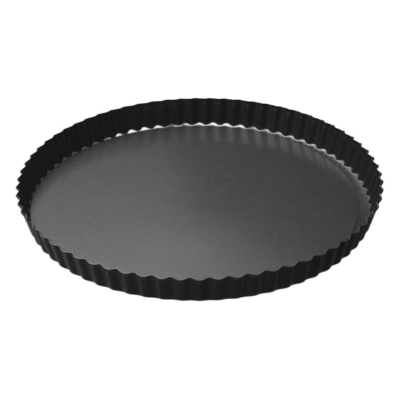 Lace Cake Mold Round Non-Stick Wavy Edge Live Bottom Mold Chrysanthemum Live Bottom Pie Plate Tart Plate Pizza Plate Baking