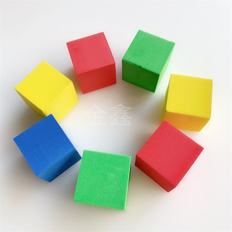 Factory wholesale 3.8cm children's entertainment foam cube 38 degrees eva color dice EVA intelligence cube