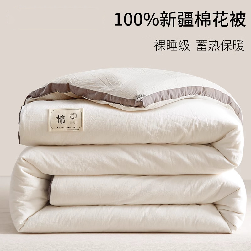 Picture of Xinjiang Pure Cotton Quilt Winter Quilt Thickeneded Warm Cotton Quilt Core All Year Round Autumn and Winter Cotton Batting Single and Double Spring & Fall Quilt