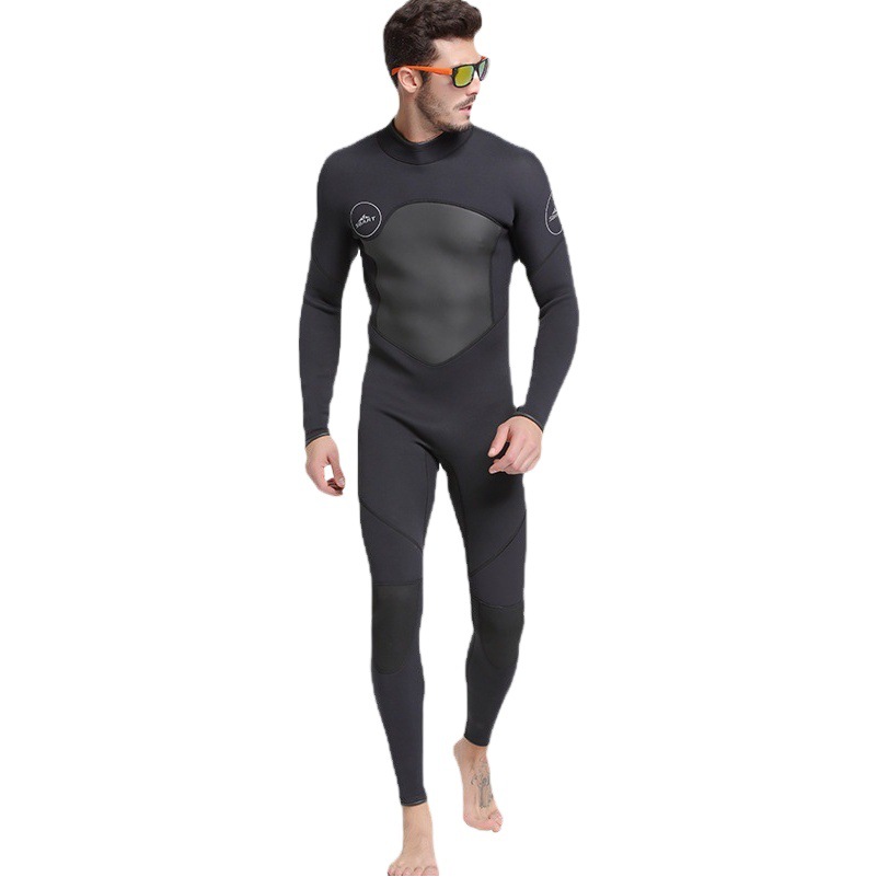 Shark Bart 3mm Wetsuit Men's Long-Sleeved Wetsuit Cold-Proof and Warm Surfing Suit Wet Suit Professional One-Piece Swimsuit