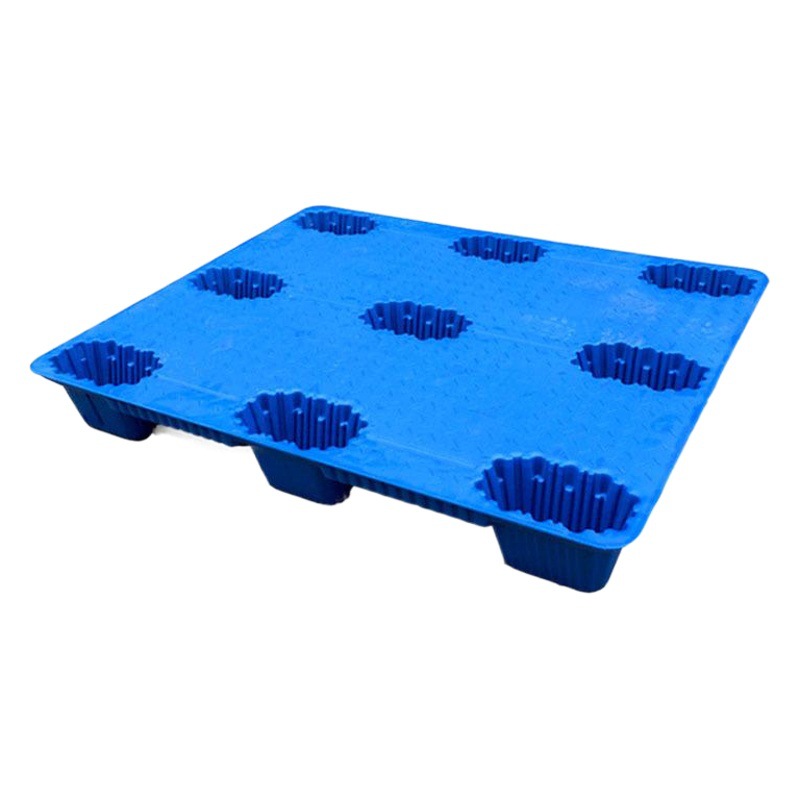 Lin Hui blow molding plastic tray 1210 nine-leg blow molding moisture-proof heavy logistics forklift warehouse plastic tray wholesale