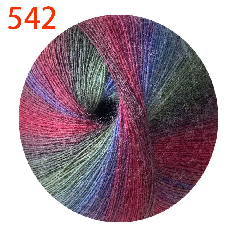 Picture of 1000 m Magic Ball Rainbow Wool Wool Wool Hand-Woven Crochet Shawl Hat Scarf Coat Coarse Baby Wool Ball