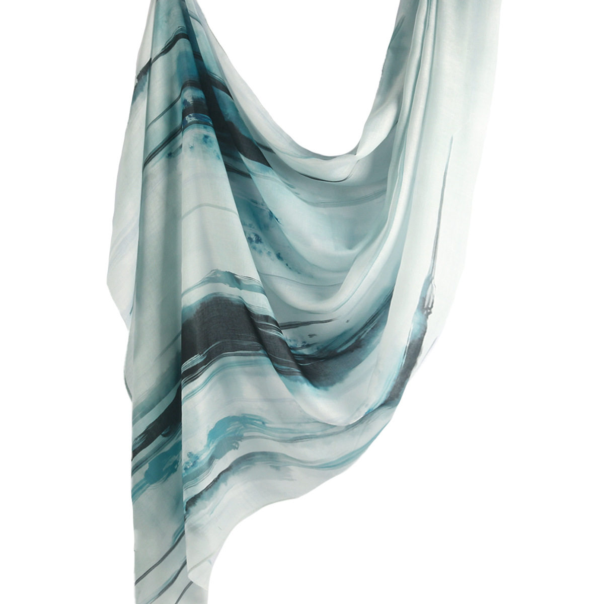 Picture of Best-Selling Watercolor Tie-Dye Cotton Scarf Arabian Satin Polyester Long Scarf Turkish Middle Eastern Scarf