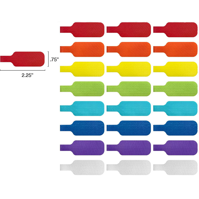 Picture of Cross-border hot sale storage cable label 50 pack can be written in wire label management and sorting cable tie