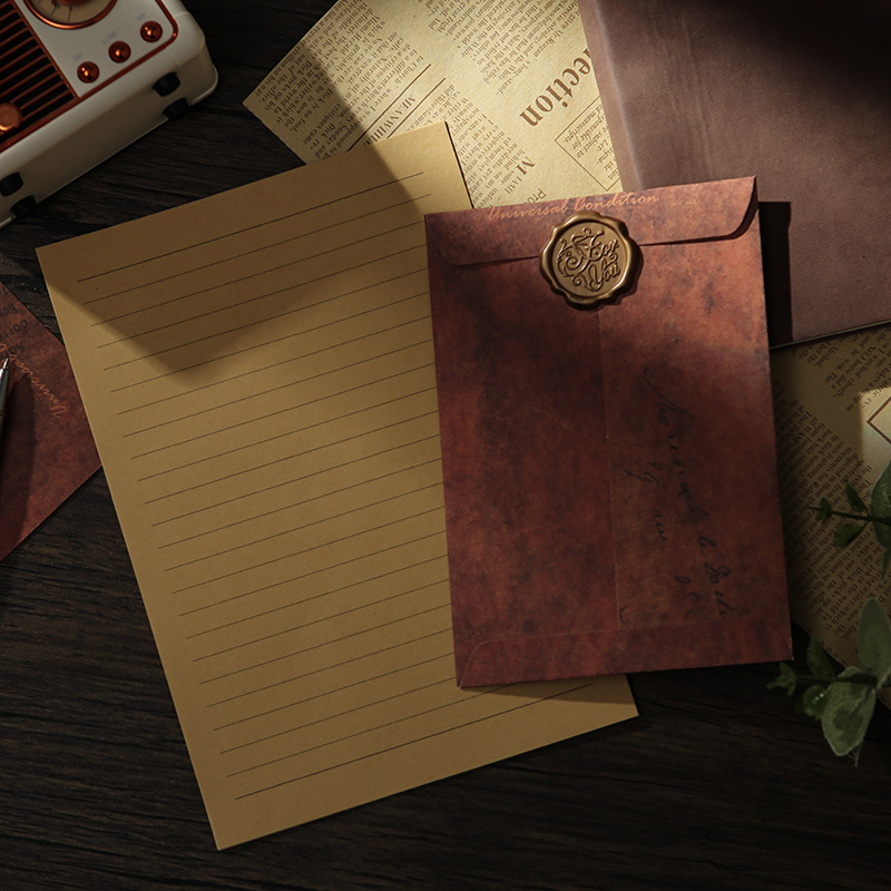 Picture of Retro envelope antique do old creative Kraft paper manufacturers envelope bag storage special paint envelope