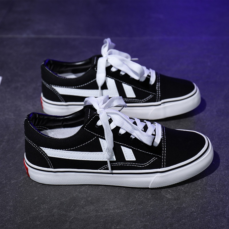 Picture of Korean-style All-match Canvas Shoes Men's Hong Kong-style Casual Sneakers Students Women's Low-top Students White Shoes Couple's ins Shoes