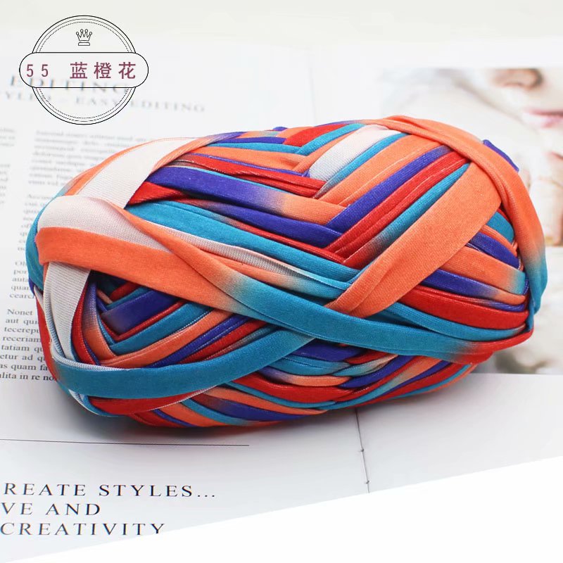 Picture of Wool color cloth thread handmade Hyun-A with woven bag yarn fancy segment dyed cloth hook wool wholesale