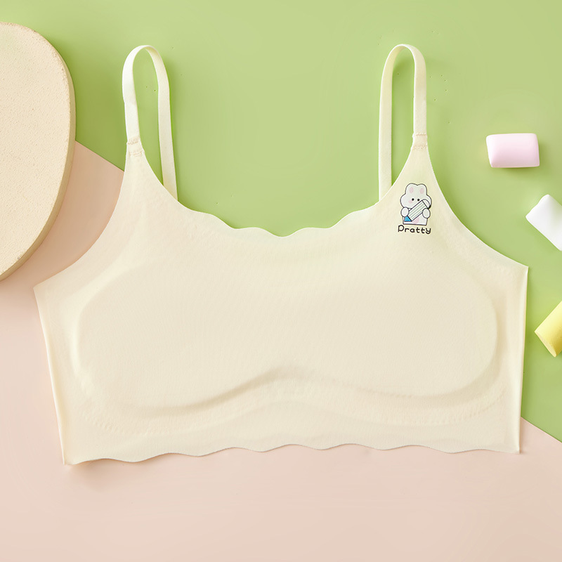 Picture of The first stage of anti-bump girls' underwear primary school students seamless girls children growth bra development period small vest