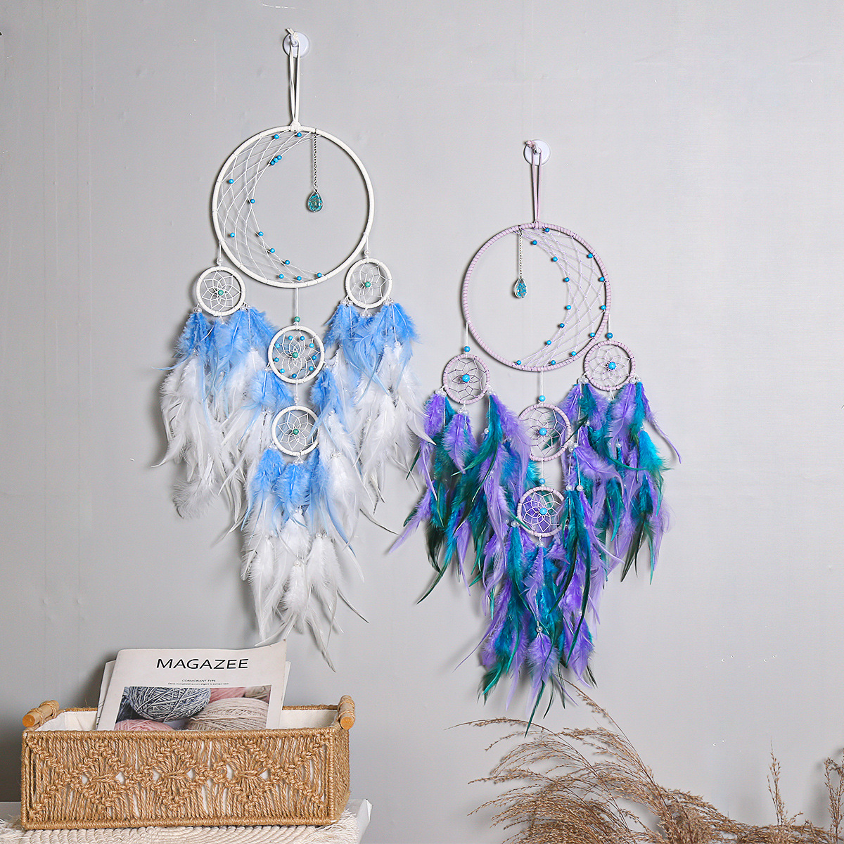 MS9232 New Fashion Creative Dream Catcher Hanging Decoration Wind Bell Dream Catcher Hand-woven Dream Catcher Pendant