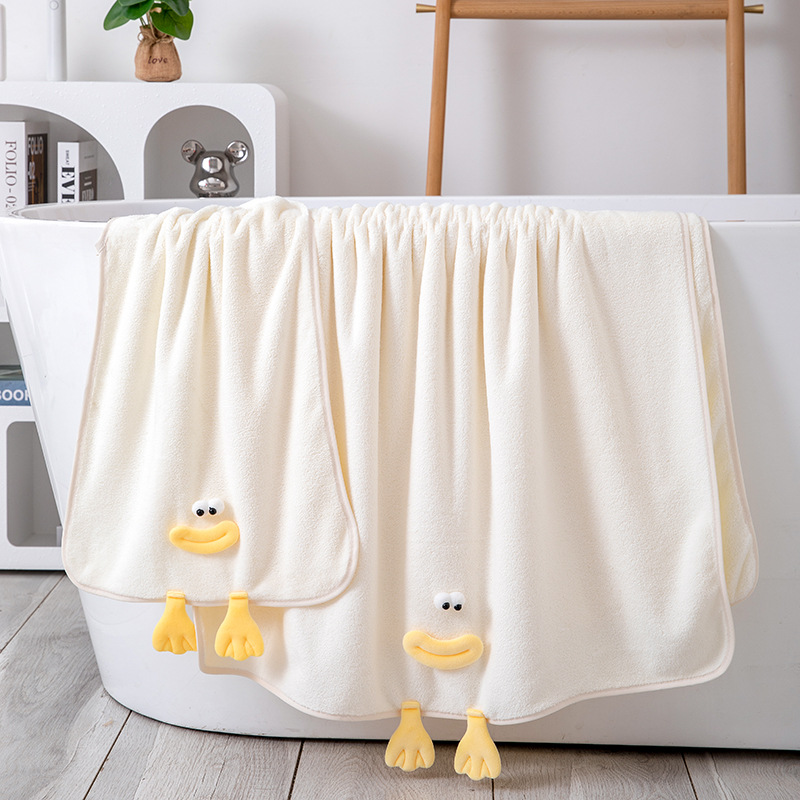 Picture of Spot Wholesale Cartoon Animal Coral Velvet Towel Soft and Absorbent Household Face Towel Bathing Face Wash Mother Towel Set