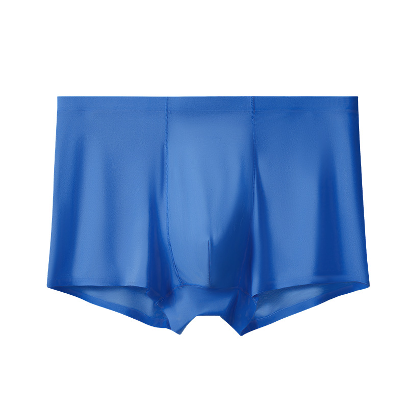 Picture of Men's underwear seamless ice silk underwear men's loose seamless underwear plus size solid color wholesale underwear men's boxers