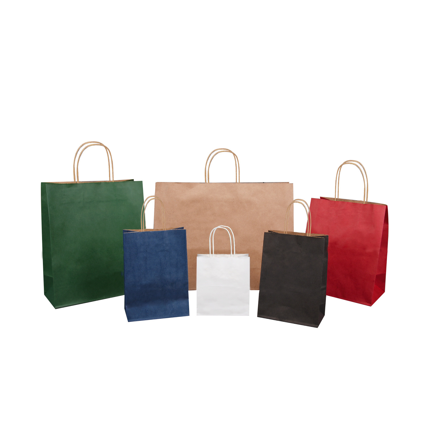 Picture of Brown Packing Paper Bag, Handbag, Milk Tea Baking Takeaway Bag, Holiday Shopping Gift, Multi-Specification Wrapping Paper Bag