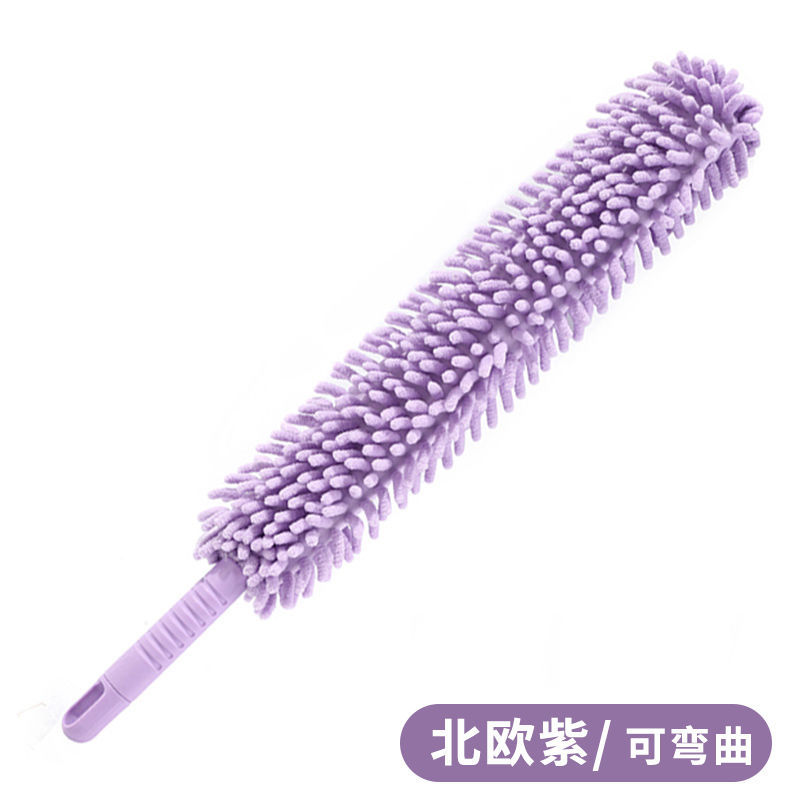 Picture of Chenille double-sided flexible retractable household electrostatic duster desktop household cleaning feather duster wholesale