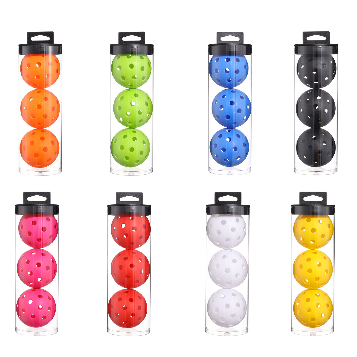 Picture of Factory Direct Sales in stock pick ball 40 hole ball hole ball pickleballs74mm rotational plastic injection luminous ball