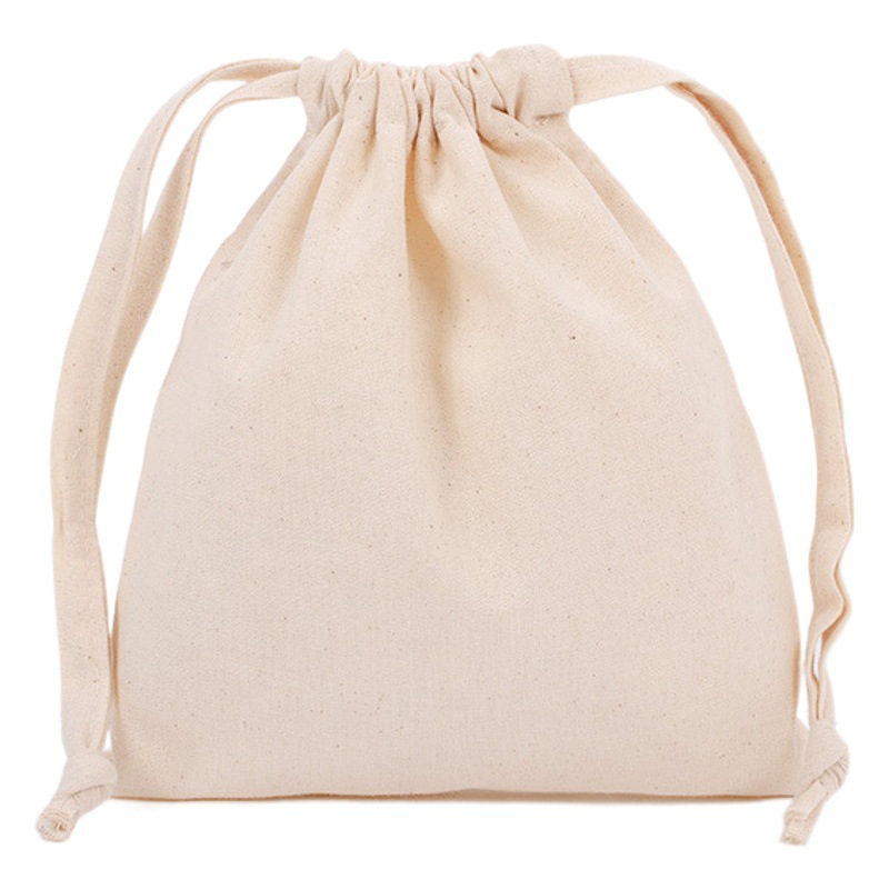 Wholesale blank drawstring gift packaging cotton bundle pocket spot daily necessities jewelry dustproof drawstring storage bag
