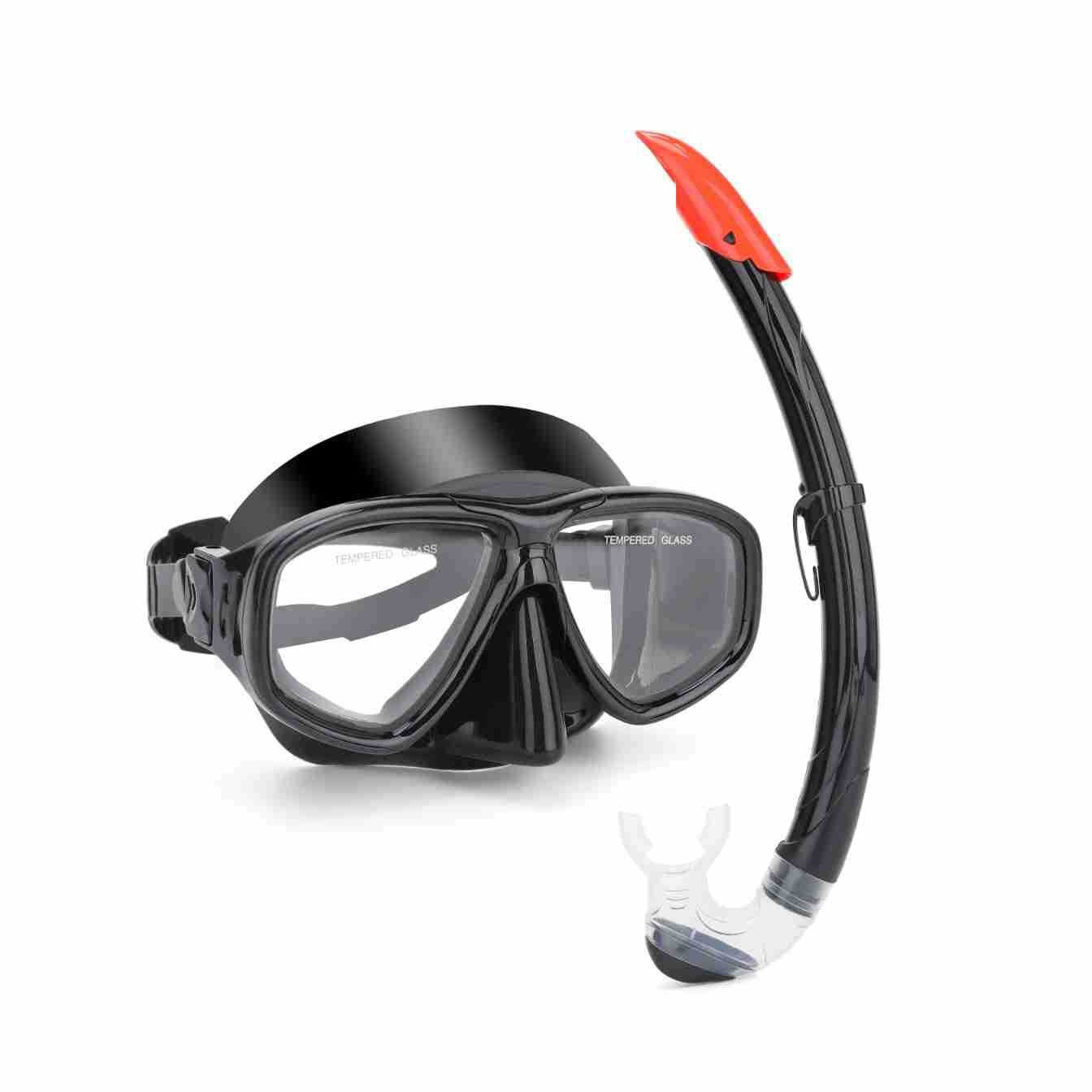 Picture of Wave Promotion Professional Snorkeling Two-Piece Equipment Diving Goggles Snorkel Snorkel Large Frame Large Field of View