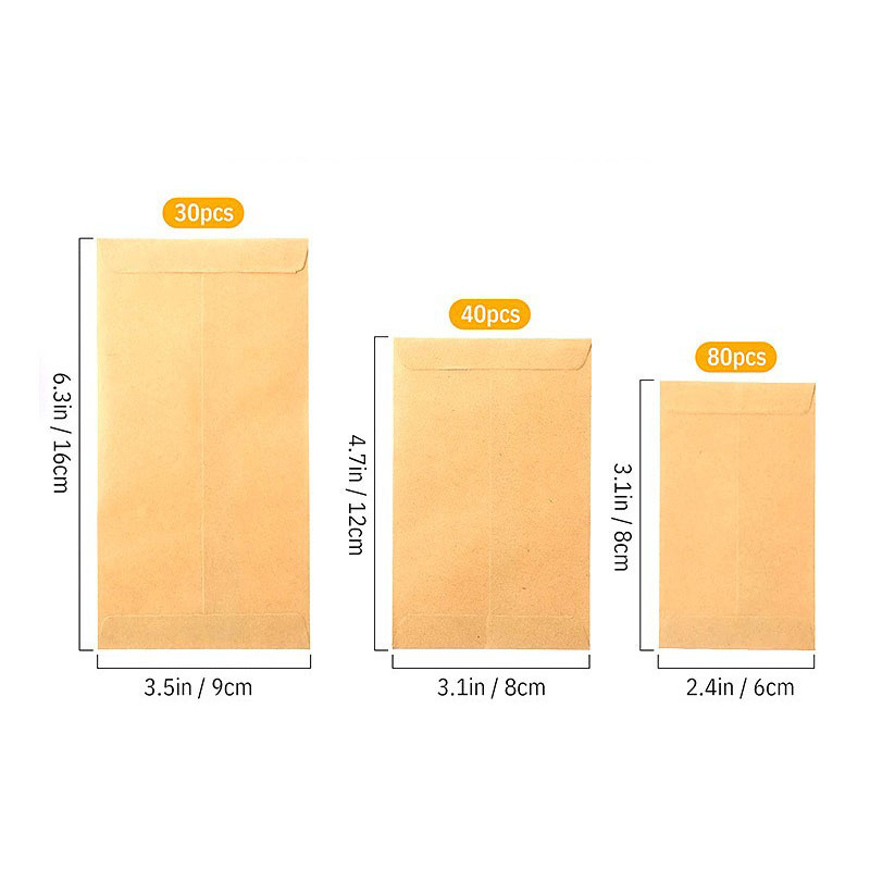 Picture of Extra Large Kraft Paper Envelope Export Amazon Saliva Glue Release Paper Self-Adhesive Yellow Seed Envelope Bag Customization