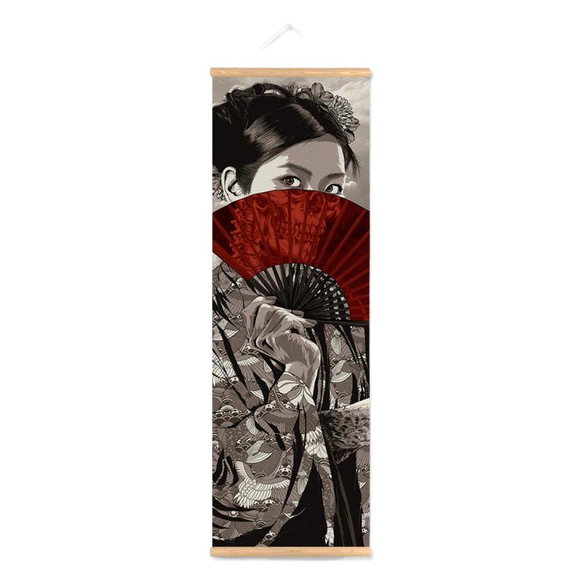 Japanese Style Ukiyoe Decorative Painting Japanese Restaurant Bar Igloo Tattoo Shop Mural Home Simple Scroll Hanging Painting