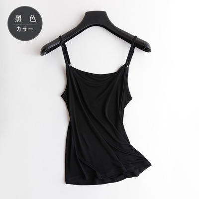Picture of Tangge Summer Thin Mulberry Silk Knitted Silk Sling Top Base Shirt All-match Small Vest with Adjustable Shoulder Strap
