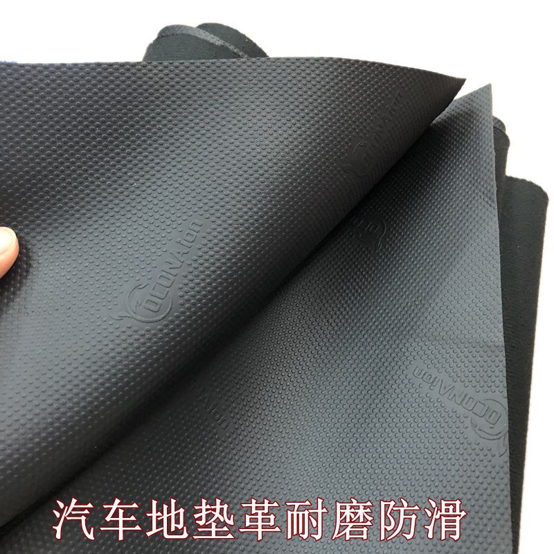 Ready Stock Supply of Artificial Leather Pvc Leather Black Thickeneded Non-Slip Wear-Resistant Car Interior Floor Mat Leather