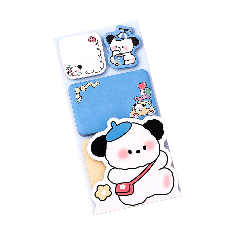 Picture of High-Looking Cartoon Animal Combination Sticky Notes Cute Special-Shaped Message Note Paper Student Sticky N Times Sticky Notes