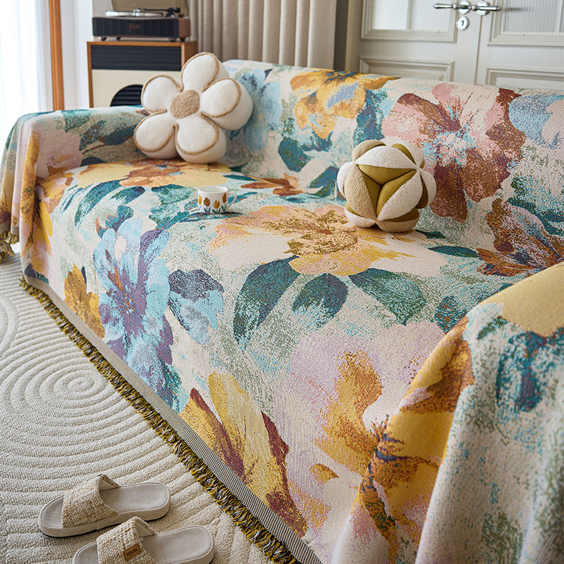 Retro American-style Sofa Cover Non-slip Four Seasons Universal Light Luxury High-end Sense 2025 New Sofa Cover Full Cover