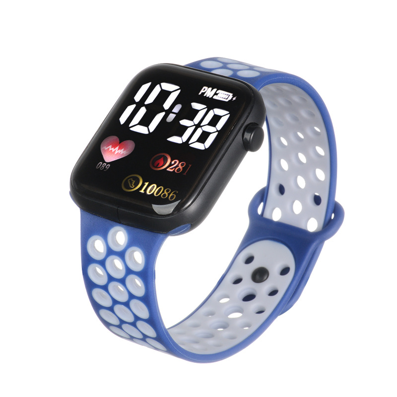 Picture of New Y1 double color with LED electronic watch students children simple square sports electronic fashion in stock bracelet