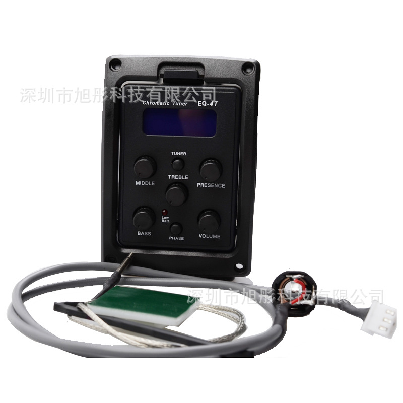 EQ-4T Folk Pickup 4 Segments with Tuning Hard Bar 201 Presys Guitar 4 Segments EQ Equalizer