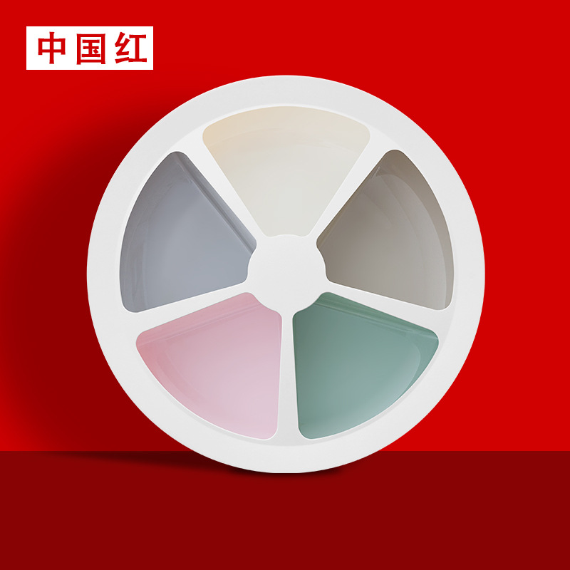 Picture of Lemon Fruit Plate Candy Box Light Luxury Creative Flower Type Split New Year Nut Dried Fruit Plate Factory One Piece