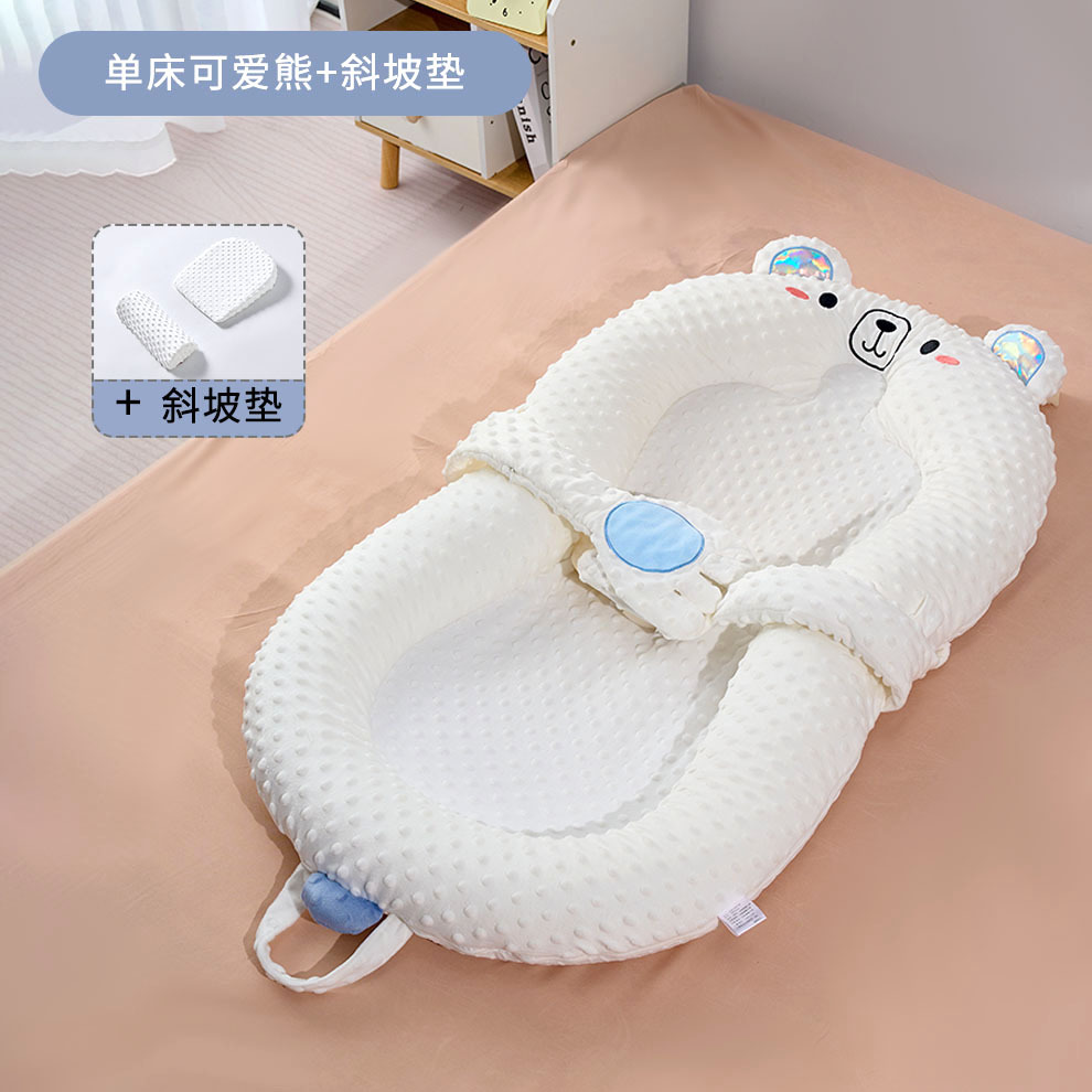 Picture of Infant bed bed multifunctional movable newborn soothing sleeping mat baby sleeping nest foldable anti-pressure ridge protection