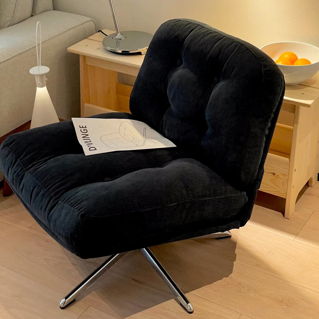 Internet celebrity sofa chair designer modern simple living room lazy person rotatable small apartment bedroom balcony lunch break lounge chair