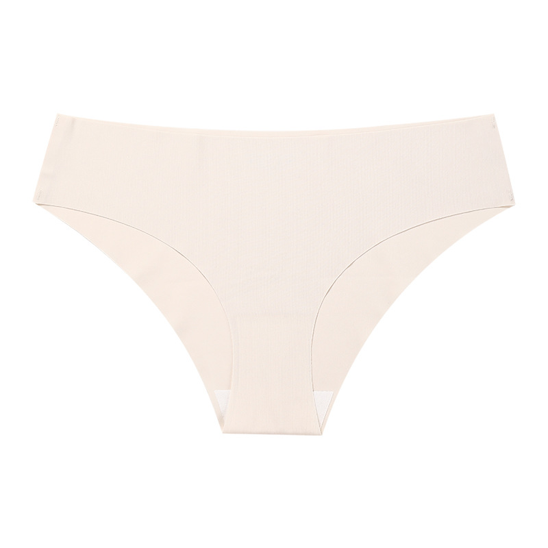 Picture of European and American Cross-border Pregnant Women's plus size Traceless Women's Underwear Class A Ice Silk Breathable Sports Low Waist Naked Briefs for Women