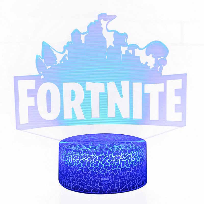 Picture of Kaixing Cross-border Exclusive Fortress Night Game Series 3D Nightlight LED Colorful Touch Remote Control Creative Table Lamp