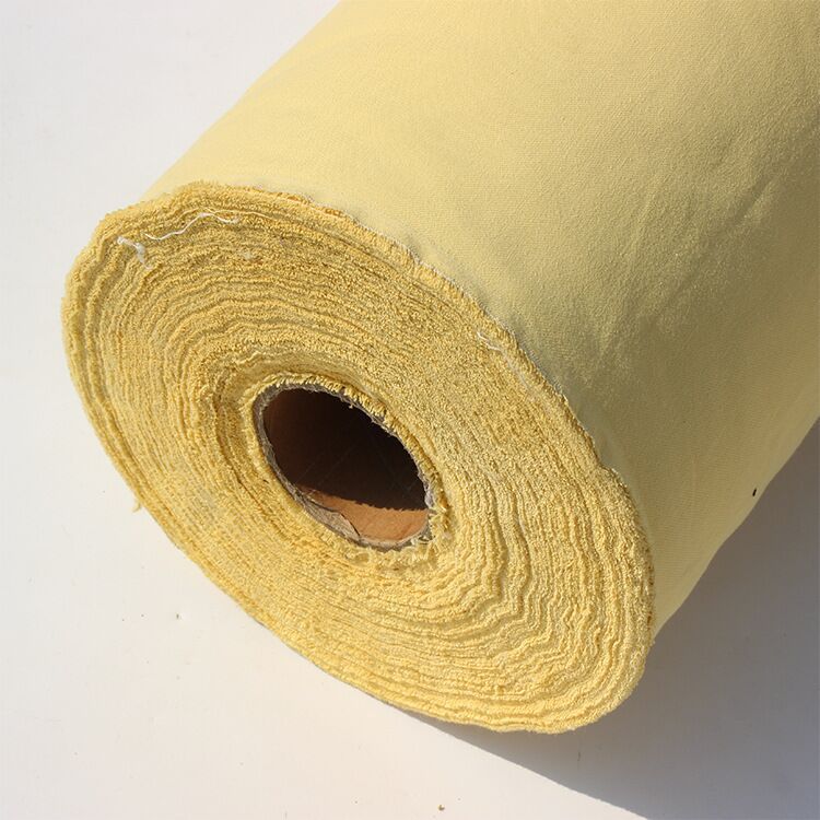 Picture of 280g cut-resistant wear-resistant Kevlar woven fabric 1414 para-aramid staple woven fabric KEVLAR fireproof fabric