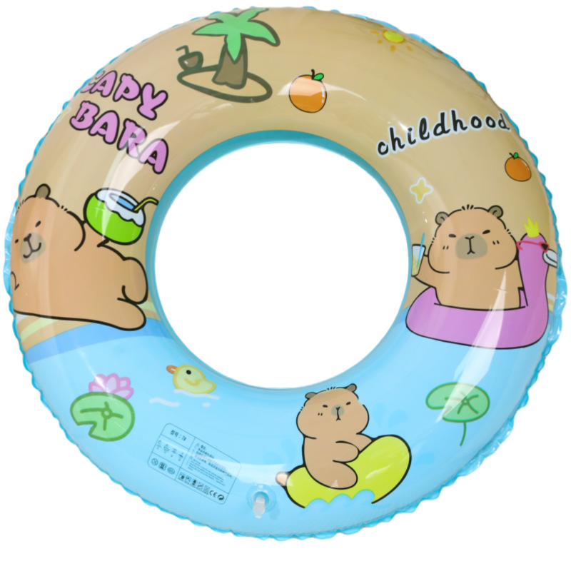 Picture of Factory wholesale 50-90# swimming ring thickened children inflatable swimming ring thickened double airbag swimming ring bubble swimming ring