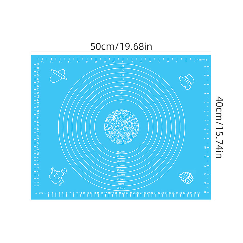 Picture of Cross-border hot sale thickened baking mat special silicone pad kneading mat extra large size 45*60 kneading mat with scale