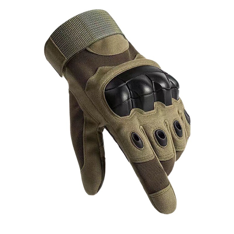 Tactical Gloves Half-Finger Hard Shell Non-Slip Wear-Resistant Joint-Protecting Warm and Cut-Resistant Special Military Training Gloves for Military Fans