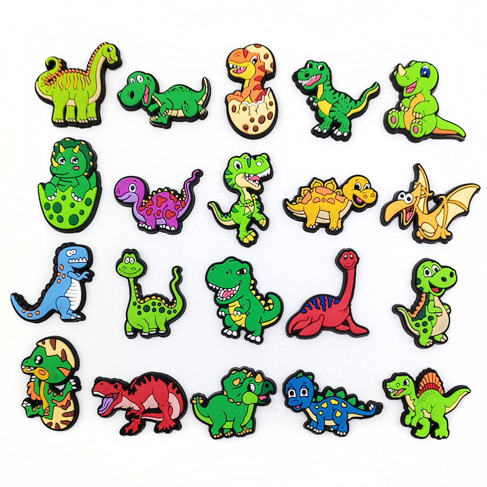 Picture of suit Dinosaur Series Amazon Cross-border Shoes Shoes Flower Garden Shoes Decorative Accessories PVC Soft Material