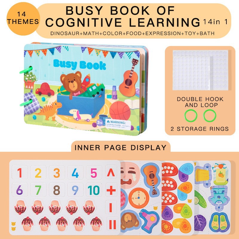 Picture of Cross-border Children's Early Education Enlightenment Quiet Paste Book Toys Handmade Material Bag Educational Toys Baby Sticker Book